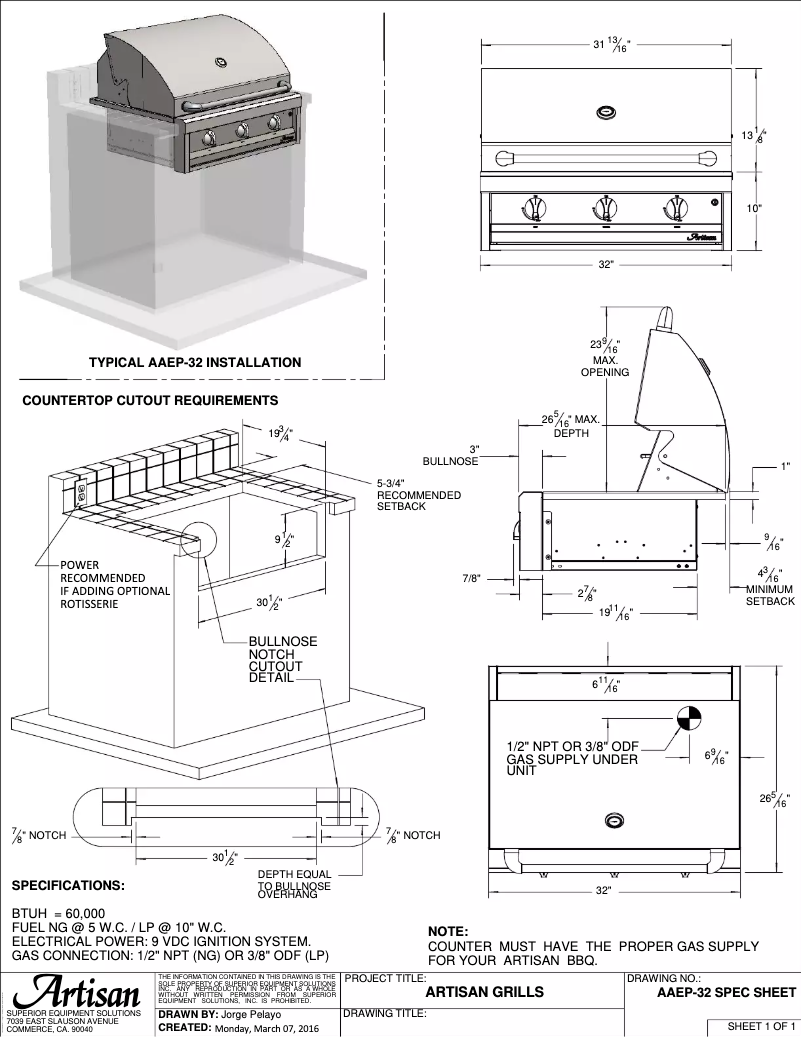 Imagen de la primera página del manual del dispositivo AAEP-32