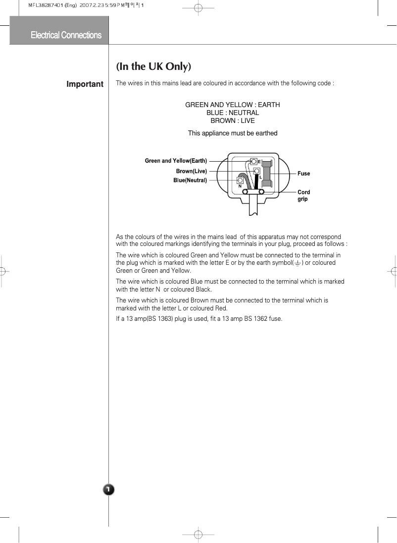 Imagen de la primera página del manual del dispositivo GW-C227BVQV