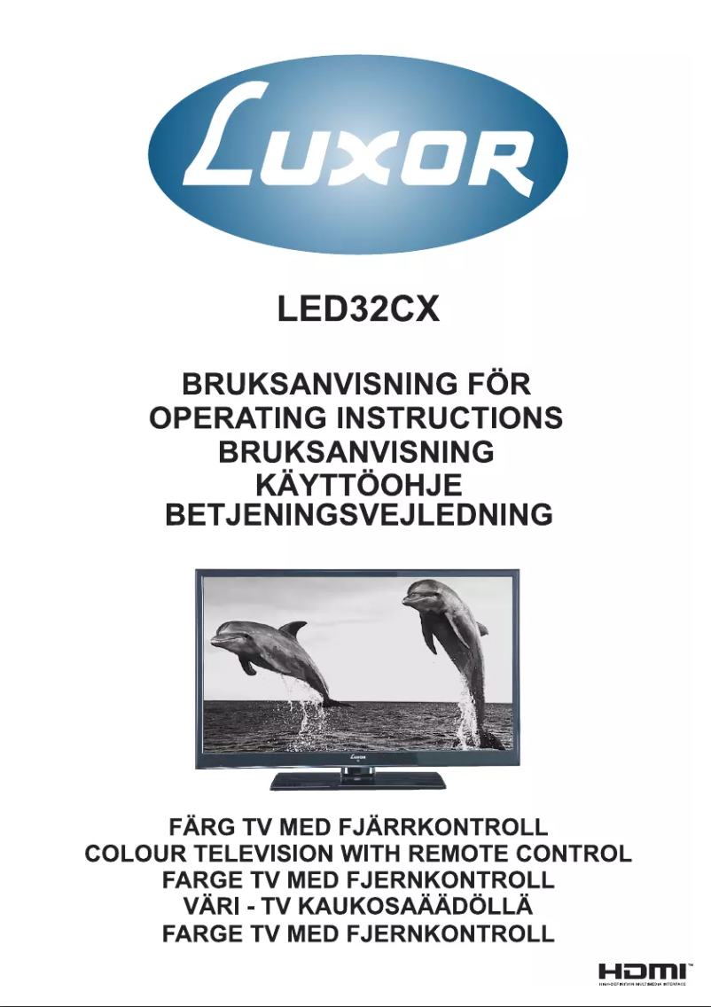 Imagen de la primera página del manual del dispositivo LED32CX