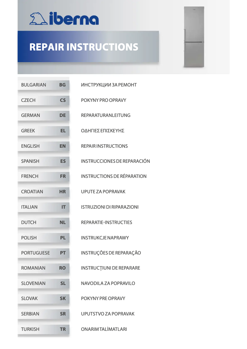 Página 1 del manual Manual de usuario Iberna BCFFU5050/N