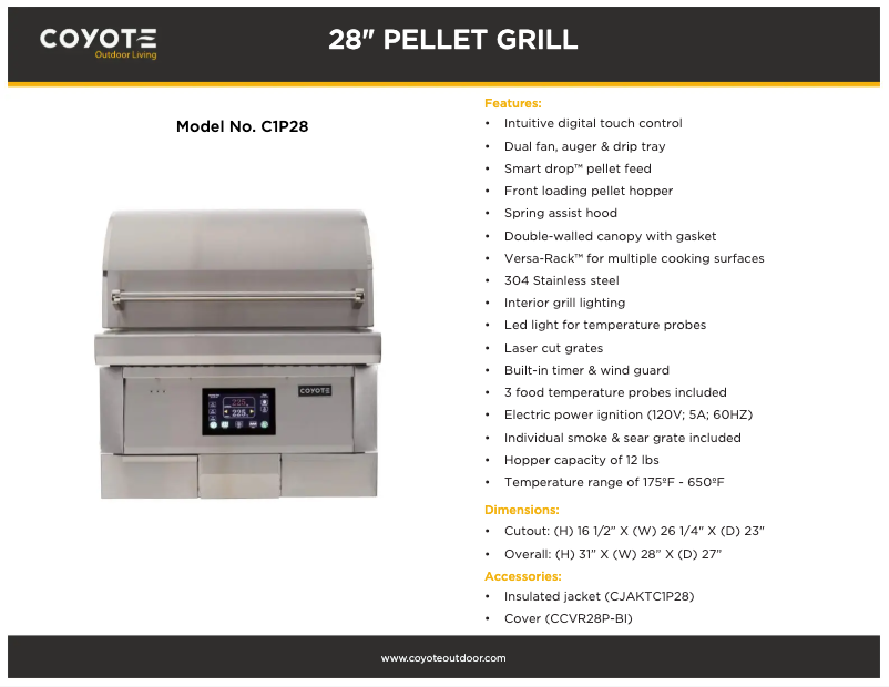 Imagen de la primera página del manual del dispositivo C1P28