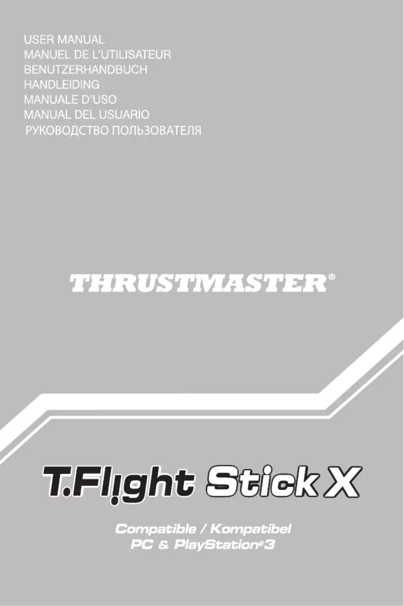 Página 1 del manual Manual de usuario Thrustmaster T-Flight Stick X