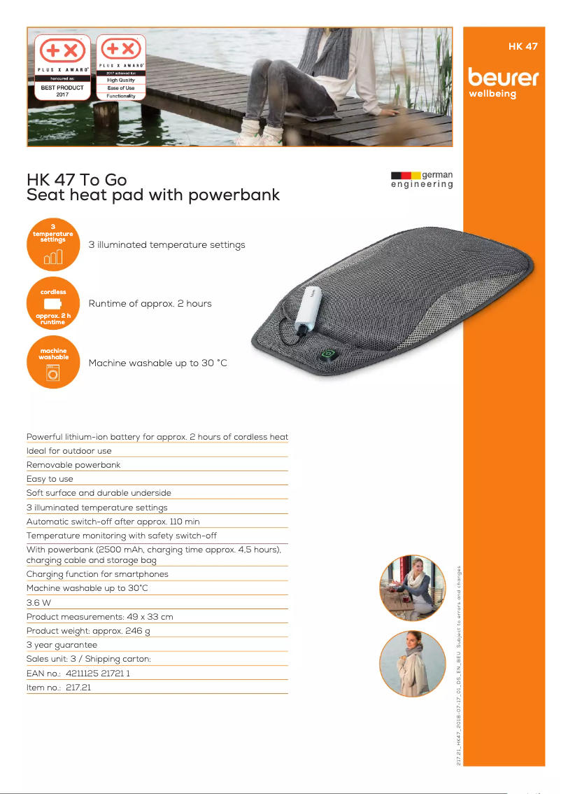 Imagen de la primera página del manual del dispositivo HK 47