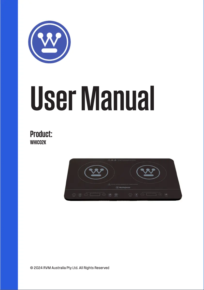 Imagen de la primera página del manual del dispositivo WHIC02K