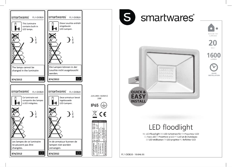 Página 1 del manual Manual de usuario Smartwares 10.046.95