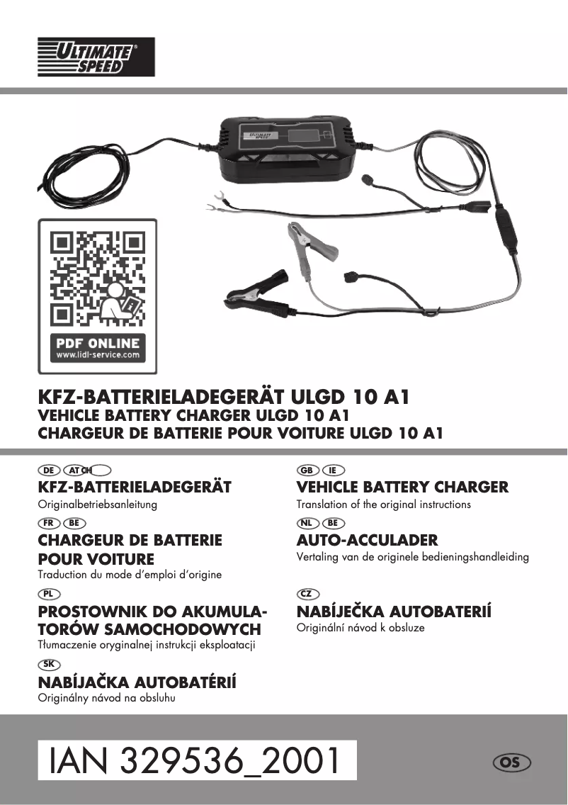 Imagen de la primera página del manual del dispositivo ULGD 10 A1