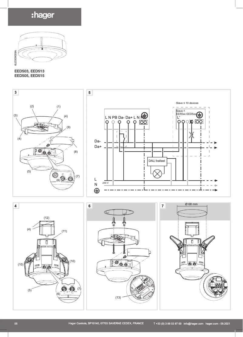 Imagen de la primera página del manual del dispositivo EED503