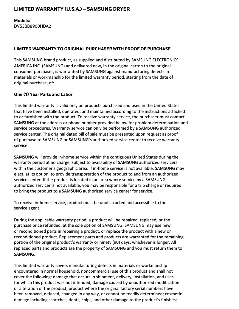 Imagen de la primera página del manual del dispositivo DV53BB8900HD