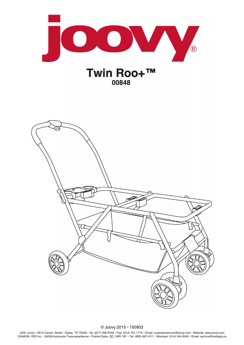 Página nº 1 - Manual de usuario Joovy Twin Roo+