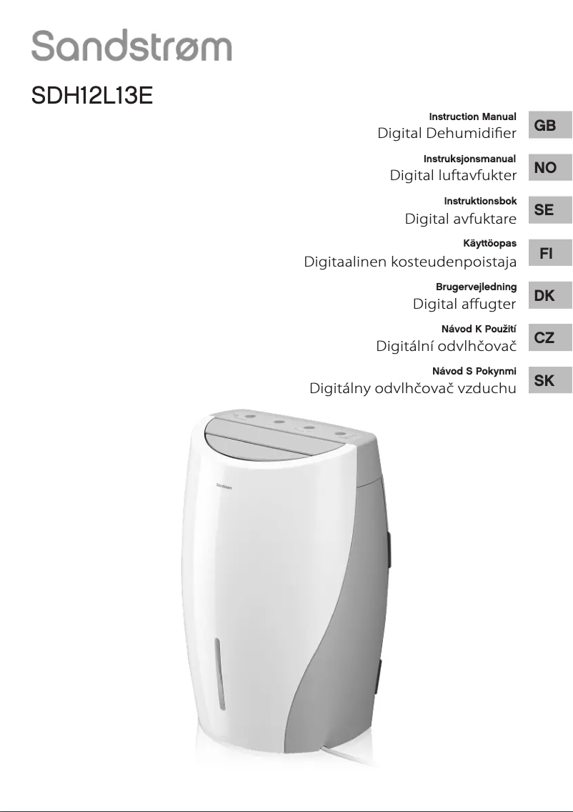 Imagen de la primera página del manual del dispositivo SDH12L13E