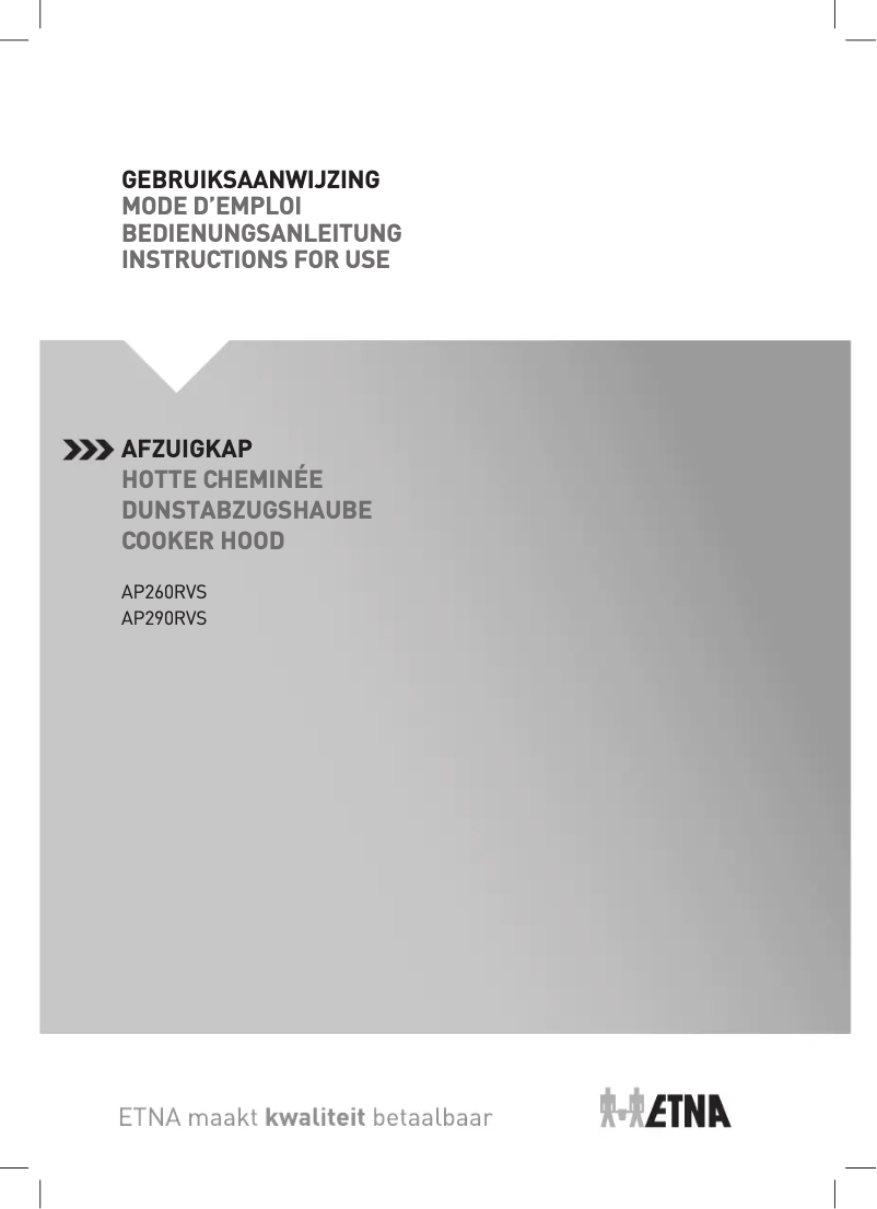 Imagen de la primera página del manual del dispositivo AP290RVS