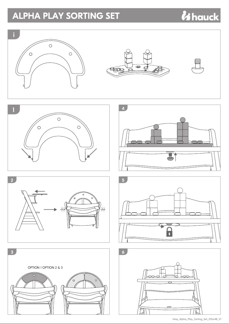 Página 1 del manual Manual de usuario Hauck Alpha Play Sorting Set
