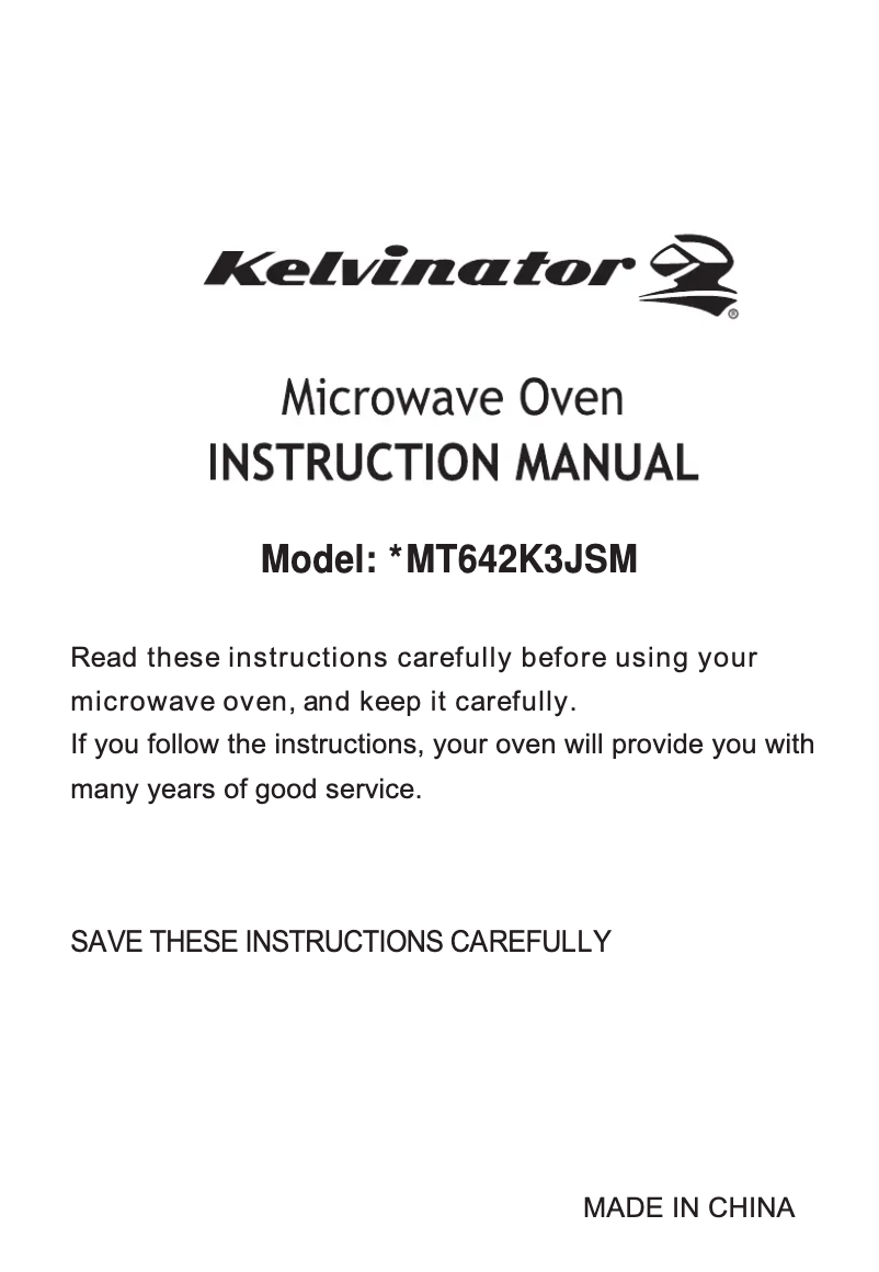 Imagen de la primera página del manual del dispositivo KMT642K3JSM