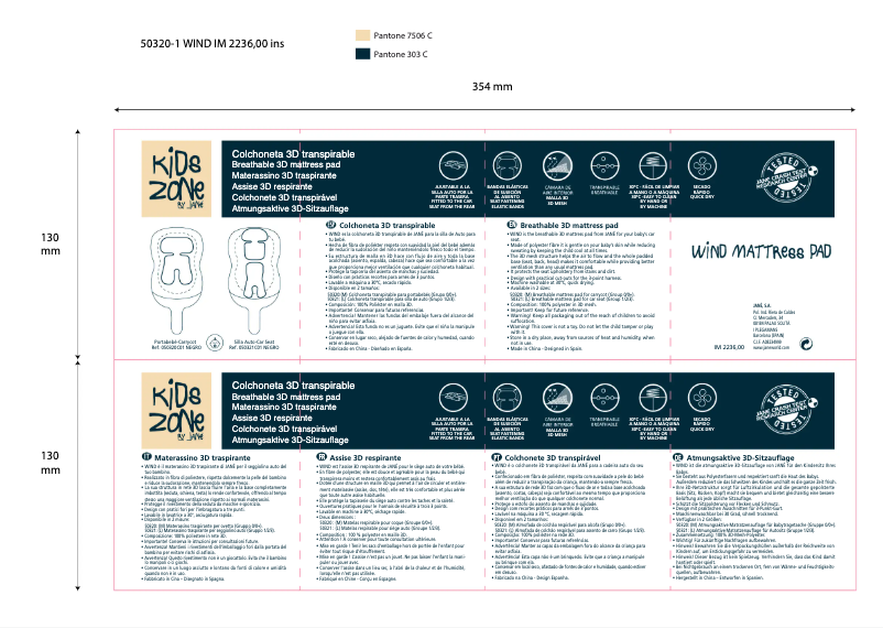 Imagen de la primera página del manual del dispositivo Wind Mattress Pad