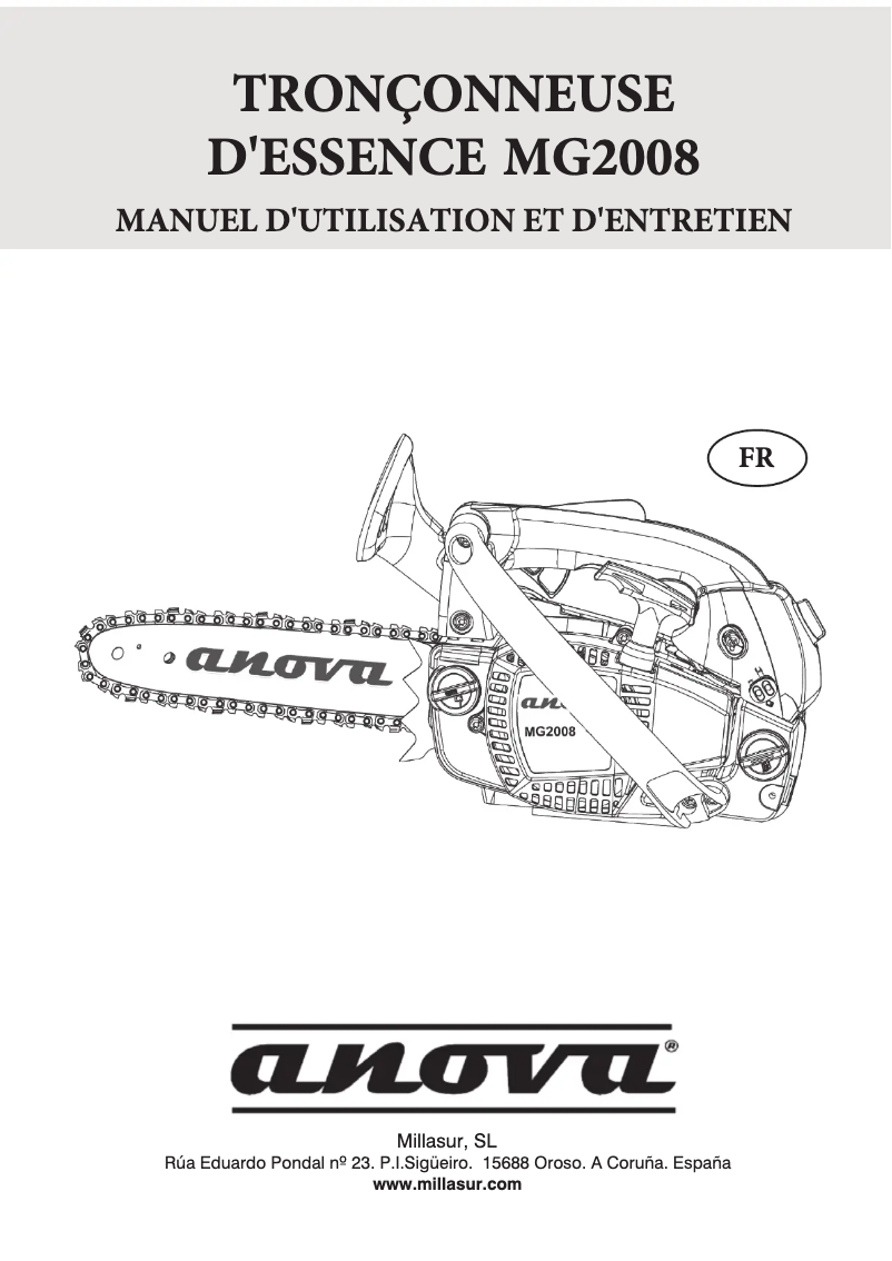 Imagen de la primera página del manual del dispositivo MG2008