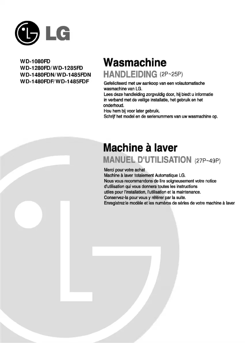 Imagen de la primera página del manual del dispositivo WD-1480FDN