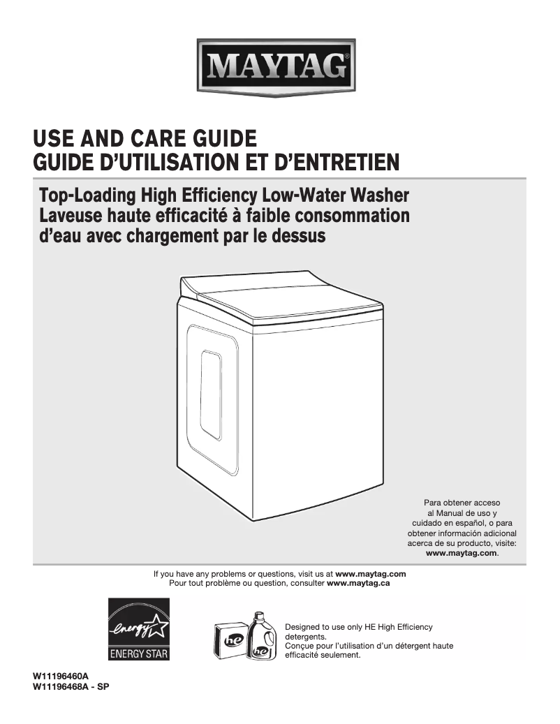 Página 1 del manual Manual de usuario Maytag MVWB965HC