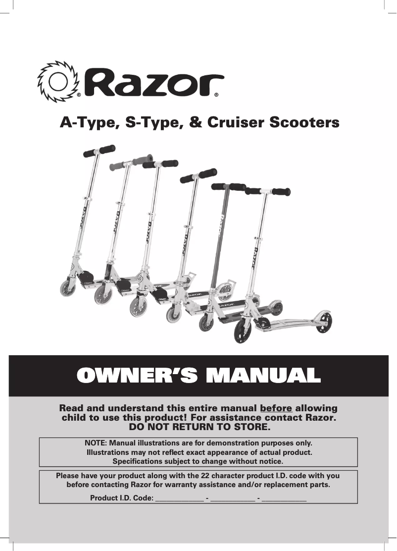 Página 1 del manual Manual de usuario Razor A2