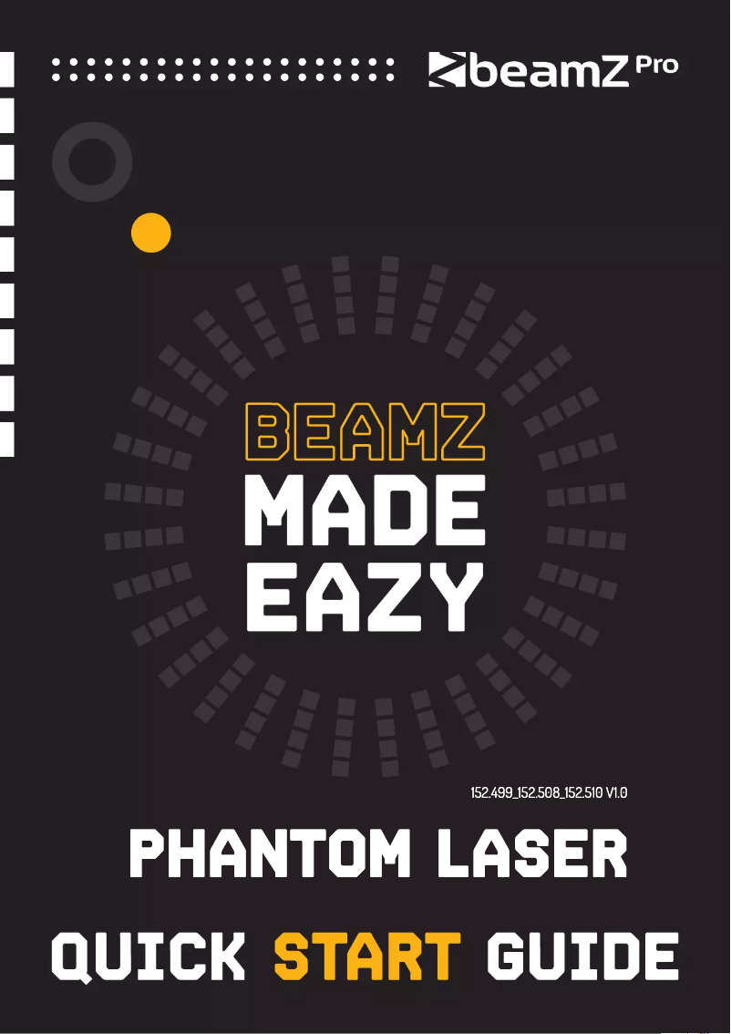 Página 1 del manual Guía de inicio rápido BeamZ Phantom 5000