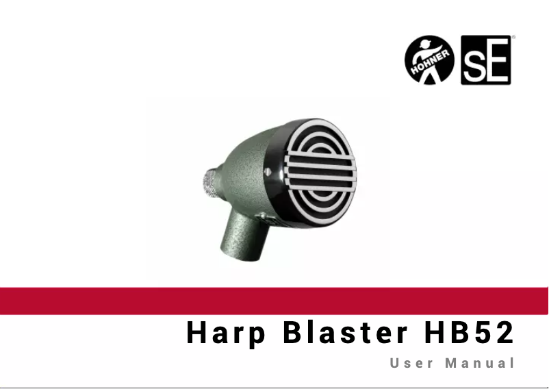 Imagen de la primera página del manual del dispositivo Harp Blaster HB52