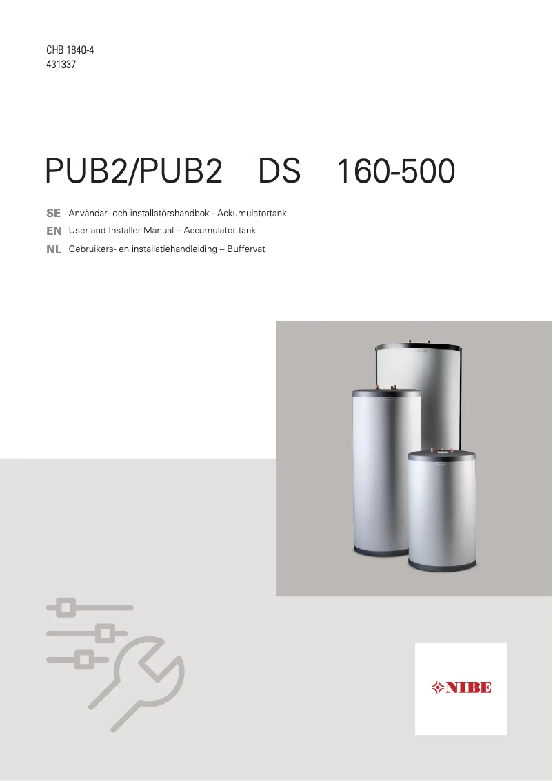 Imagen de la primera página del manual del dispositivo PUB2 160