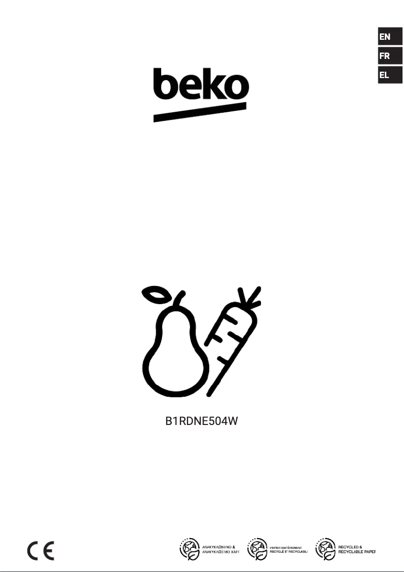 Página 1 del manual Manual de usuario Beko B1RDNE504W