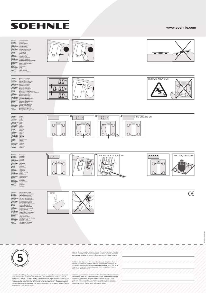 Página nº 1 - Manual de usuario Soehnle Piano