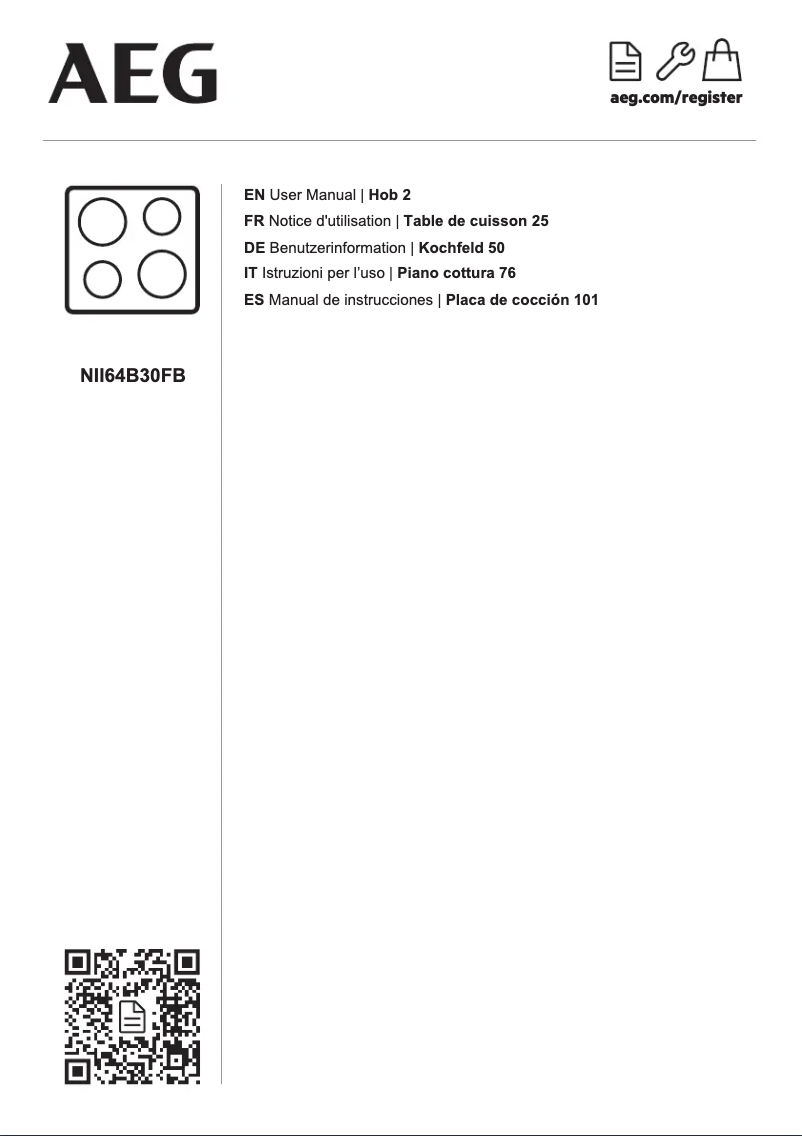 Imagen de la primera página del manual del dispositivo NII64B30FB