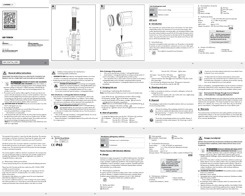 Página 1 del manual Manual de usuario Livarno Lux HG06634