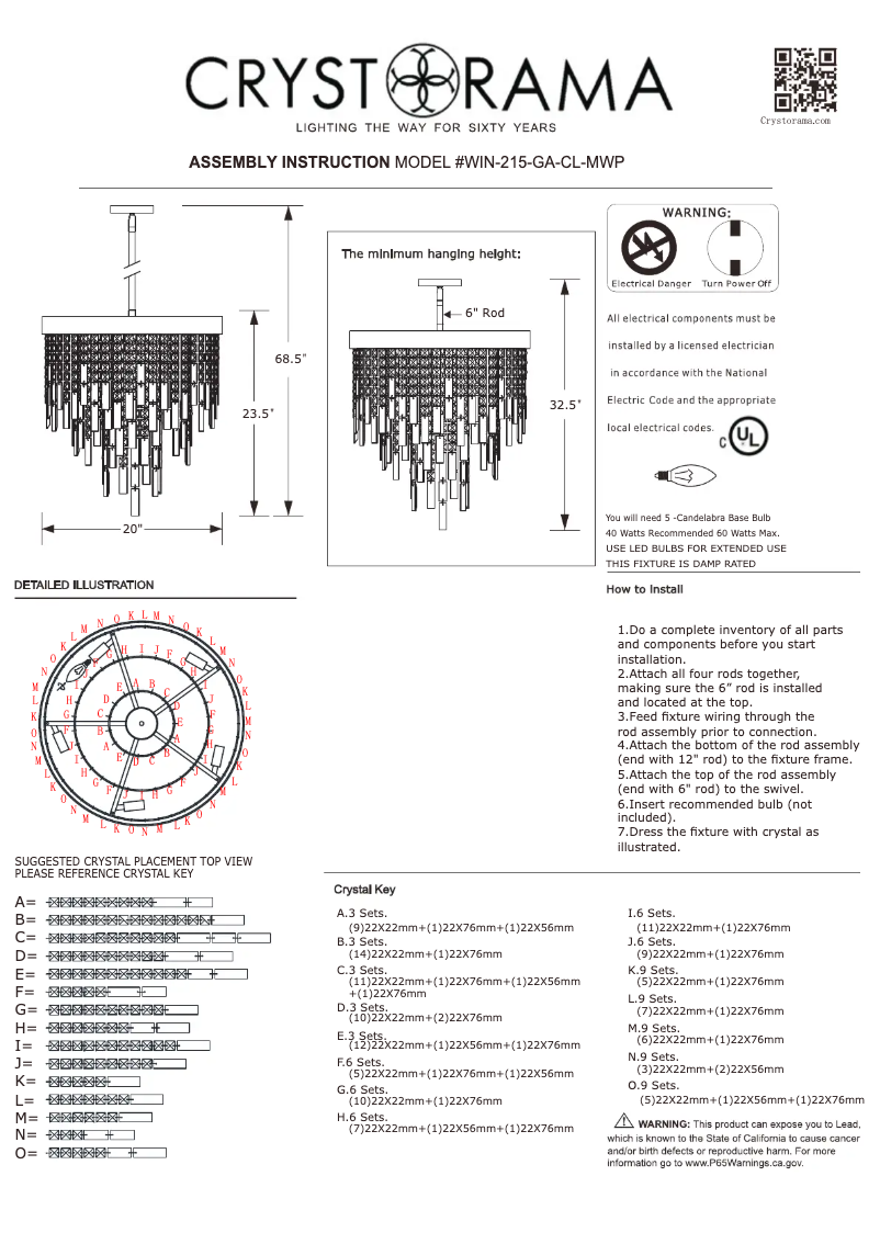 Imagen de la primera página del manual del dispositivo Winfield WIN-215-GA-CL-MWP