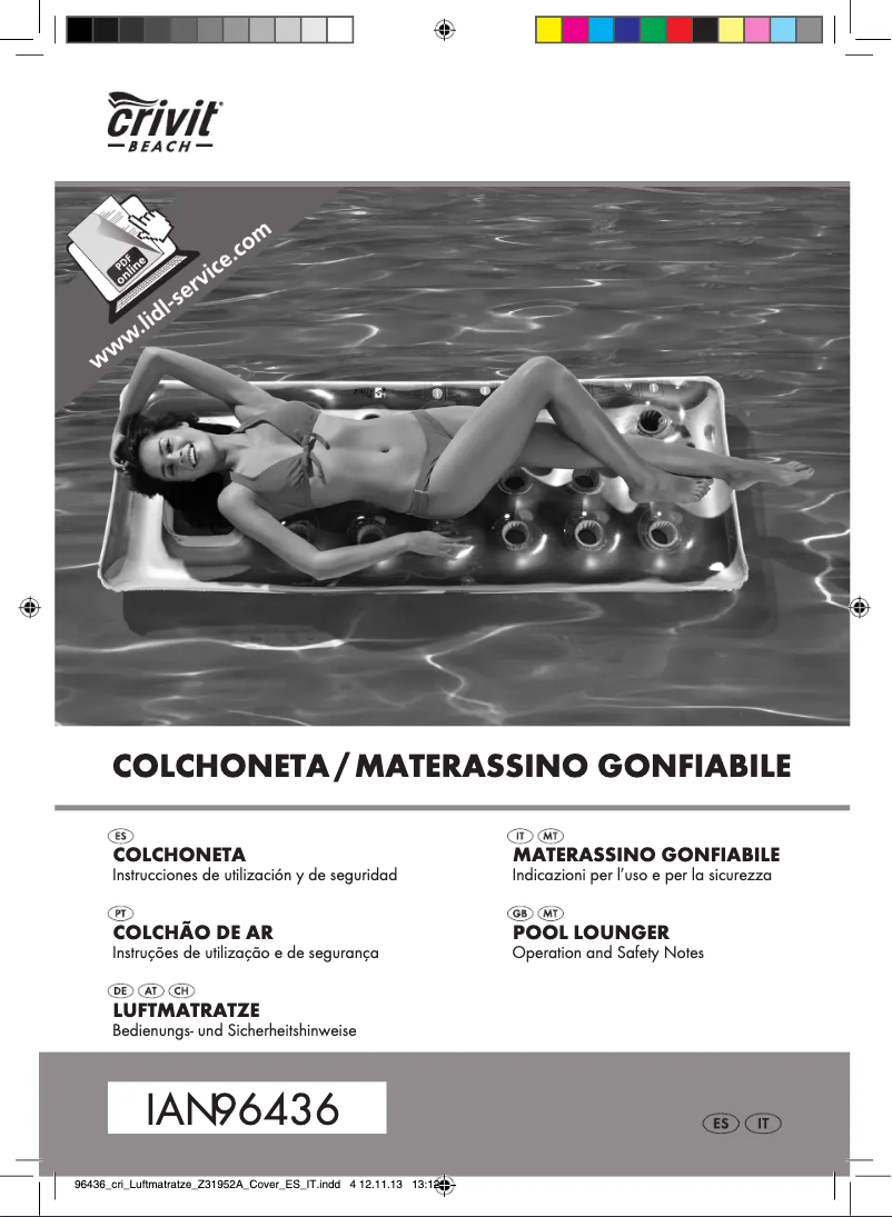 Imagen de la primera página del manual del dispositivo IAN 096436