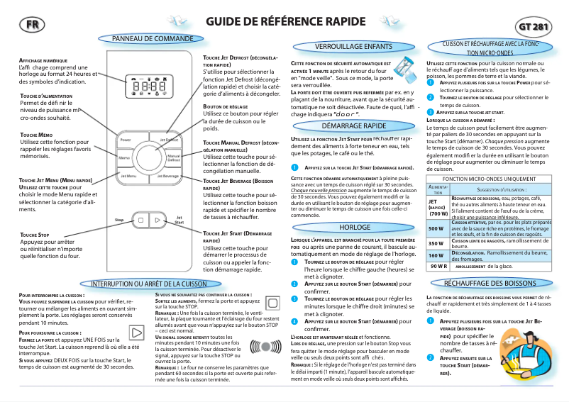 Imagen de la primera página del manual del dispositivo GT 281