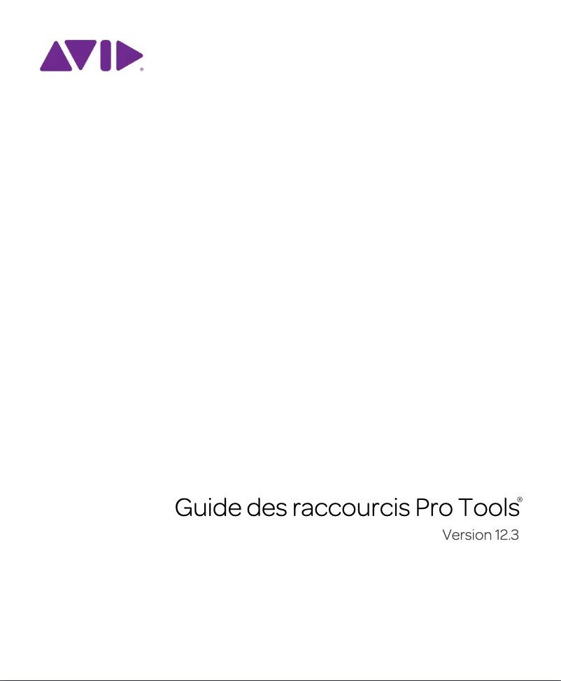 Imagen de la primera página del manual del dispositivo Pro Tools 12.3