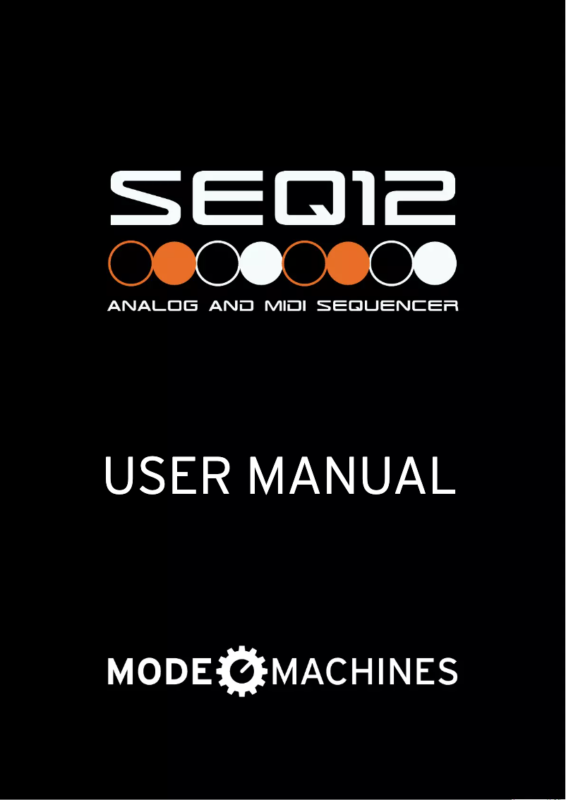 Imagen de la primera página del manual del dispositivo SEQ12