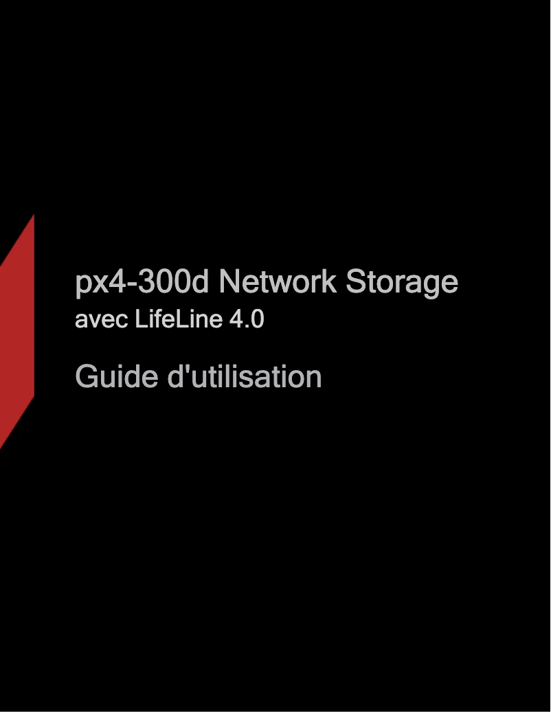 Imagen de la primera página del manual del dispositivo Px4-300d LifeLine 4.0