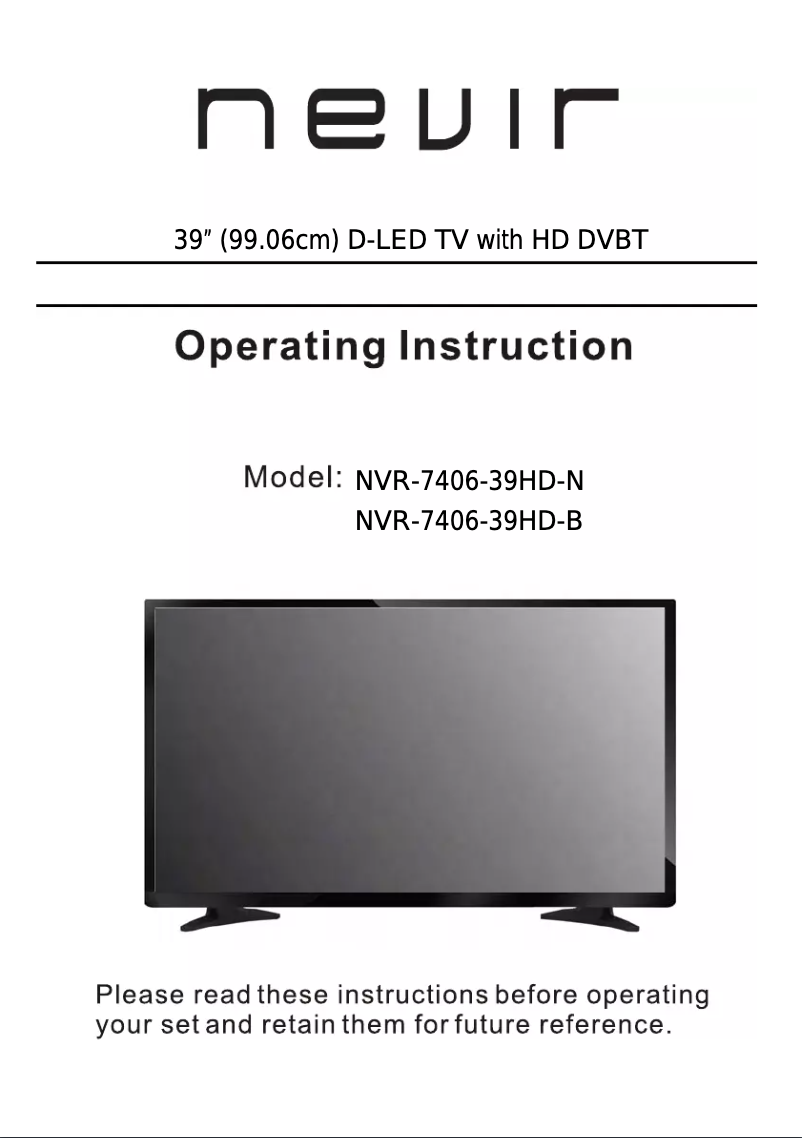 Página 1 del manual Manual de usuario Nevir NVR-7406-39HD-N