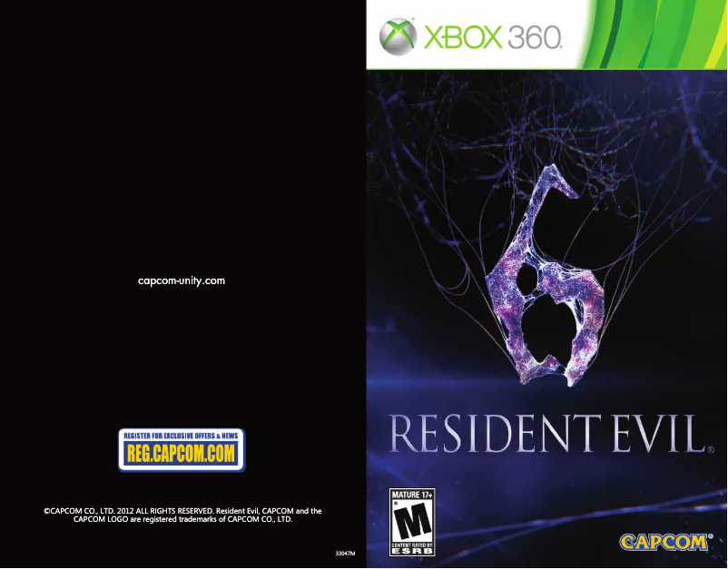 Página nº 1 - Manual de usuario Microsoft Resident Evil 6 (Xbox 360)