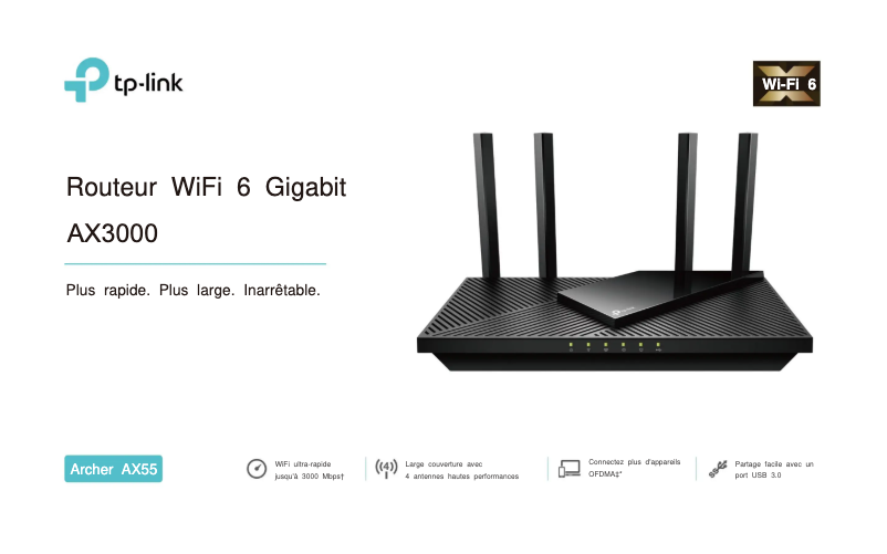Página nº 1 - Manual de usuario TP-Link Archer AX55