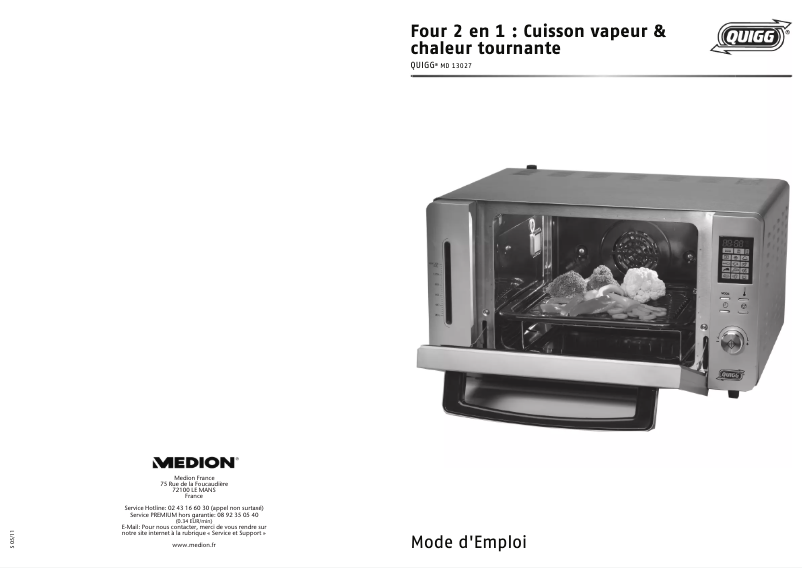 Página 1 del manual Manual de usuario Quigg MD13027