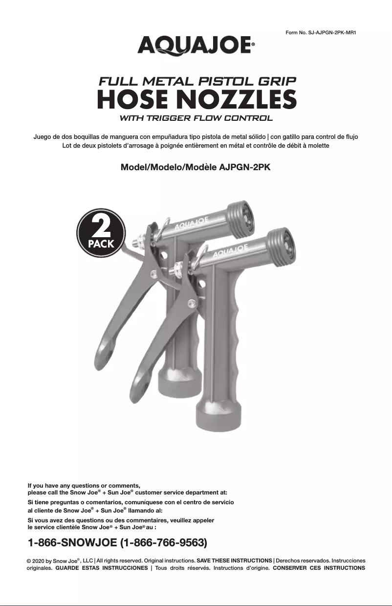 Imagen de la primera página del manual del dispositivo AJPGN-2PK