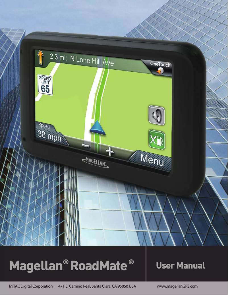 Imagen de la primera página del manual del dispositivo RoadMate 5202-LM