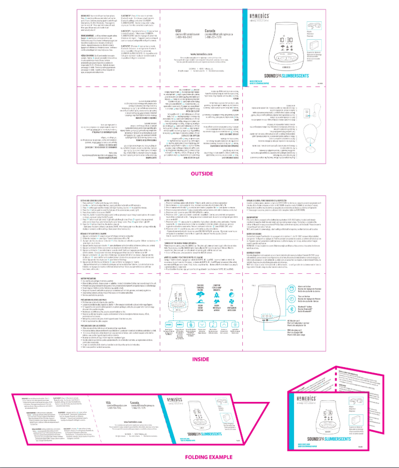 Página 1 del manual Manual de usuario Homedics SoundSpa Slumber Scents SS-A450