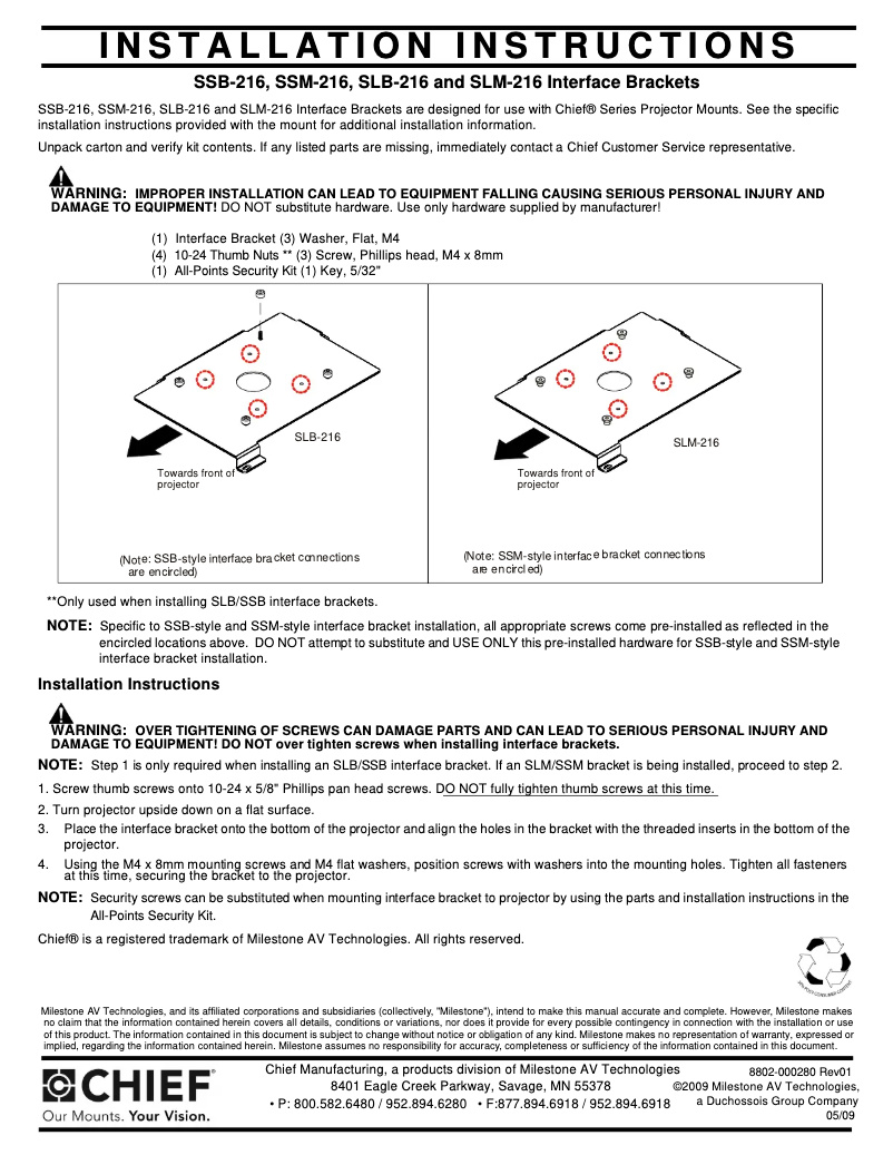 Imagen de la primera página del manual del dispositivo SLM216