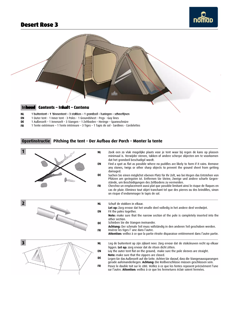 Página nº 1 - Manual de usuario Nomad Desert Rose 3