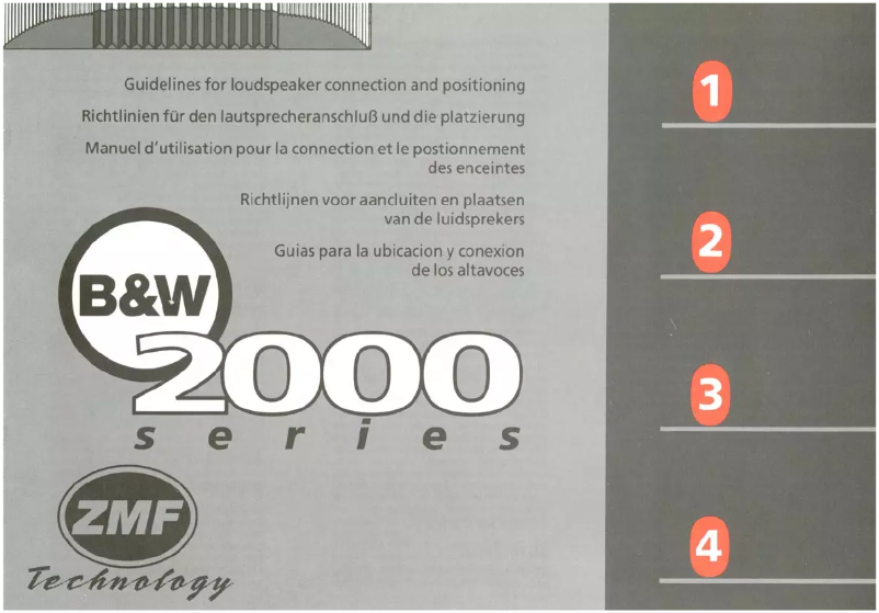 Página 1 del manual Manual de usuario Bowers & Wilkins 2002