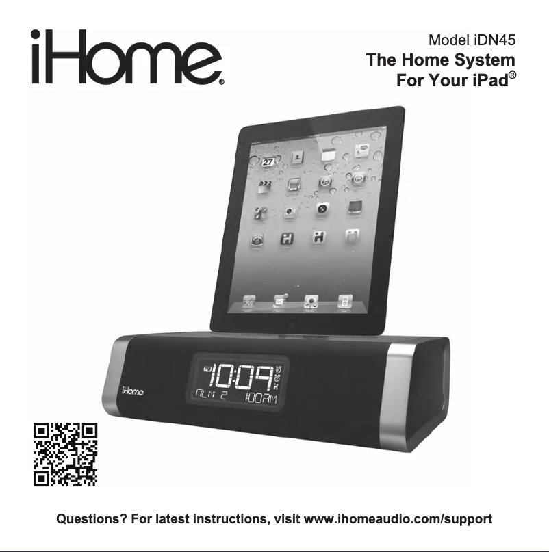 Página nº 1 - Manual de usuario iHome iDN45