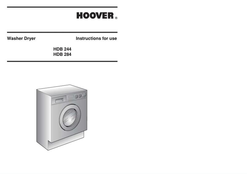 Imagen de la primera página del manual del dispositivo HDB 284-80