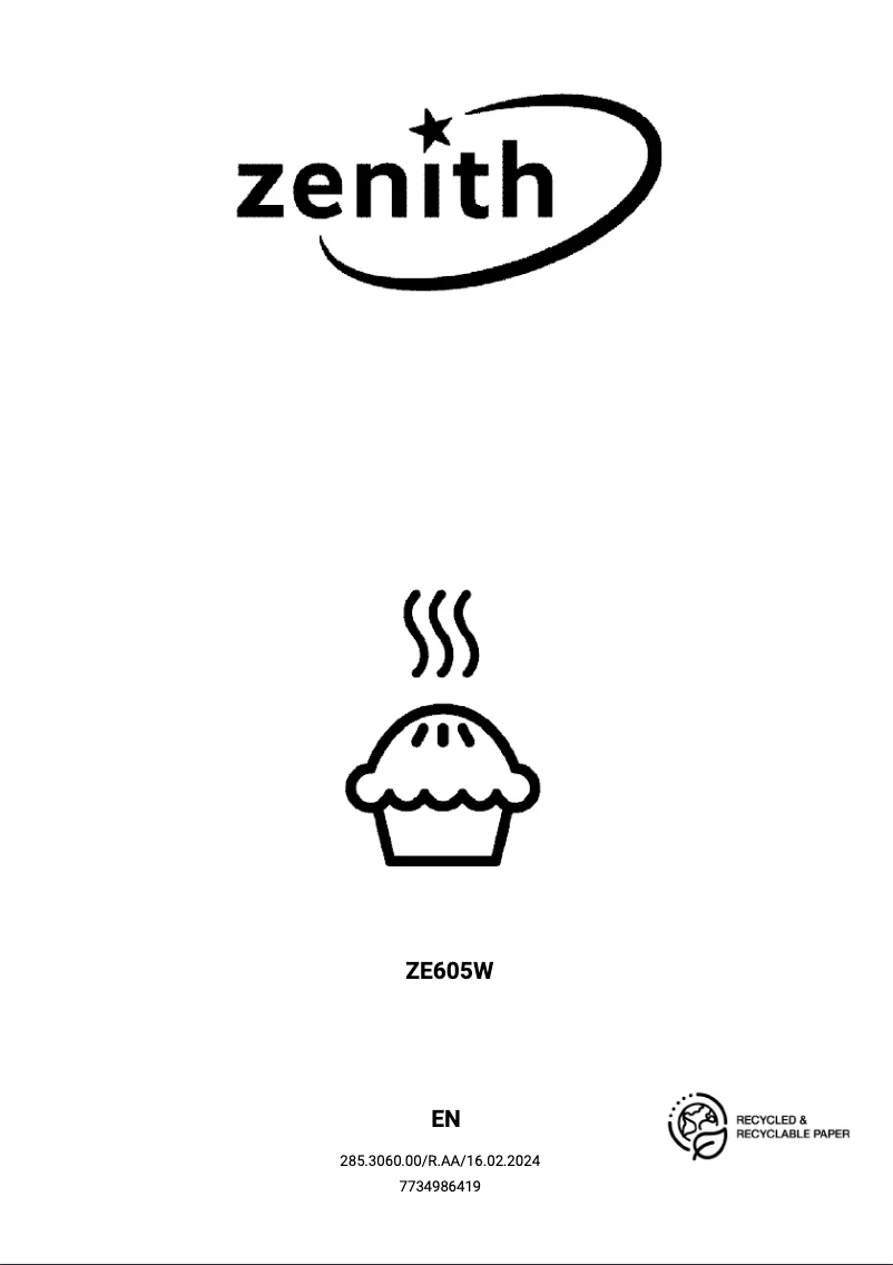 Página 1 del manual Manual de usuario Zenith ZE605W