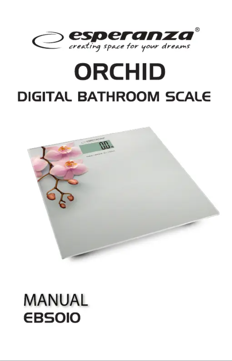 Página 1 del manual Manual de usuario Esperanza EBS019 EBS010