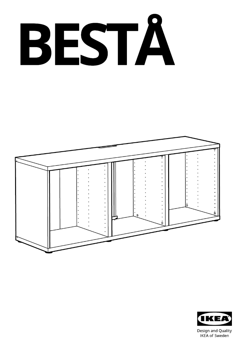 Imagen de la primera página del manual del dispositivo BESTÅ 902.998.78